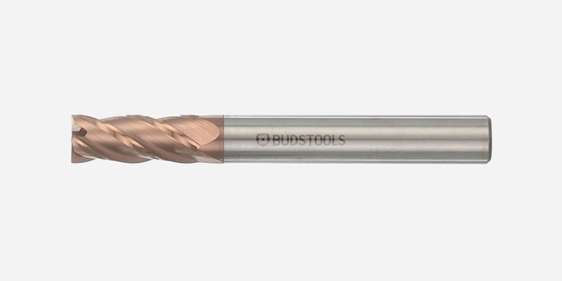 GC- Square End Mills - For Mold Steel - 4-Flutes - 35° Helix