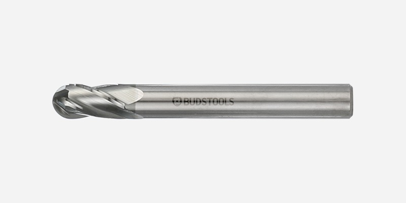 TI - Ball Nose End Mills - For Titanium Alloy - 4-Flutes - 38° Helix