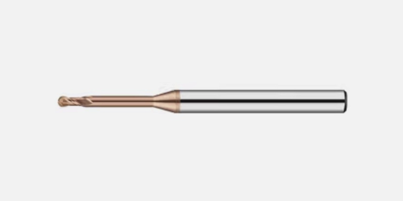 GC - Ball Nose Reduced Neck End Mills - For Mold Steel - 2-Flutes - 30° Helix