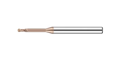 GC - Ball Nose Reduced Neck End Mills - For Mold Steel - 2-Flutes - 30° Helix