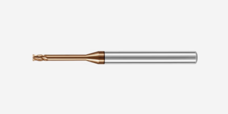 GC - Corner Radius Reduced Neck End Mills - For Mold Steel - 4-Flutes - 35° Helix